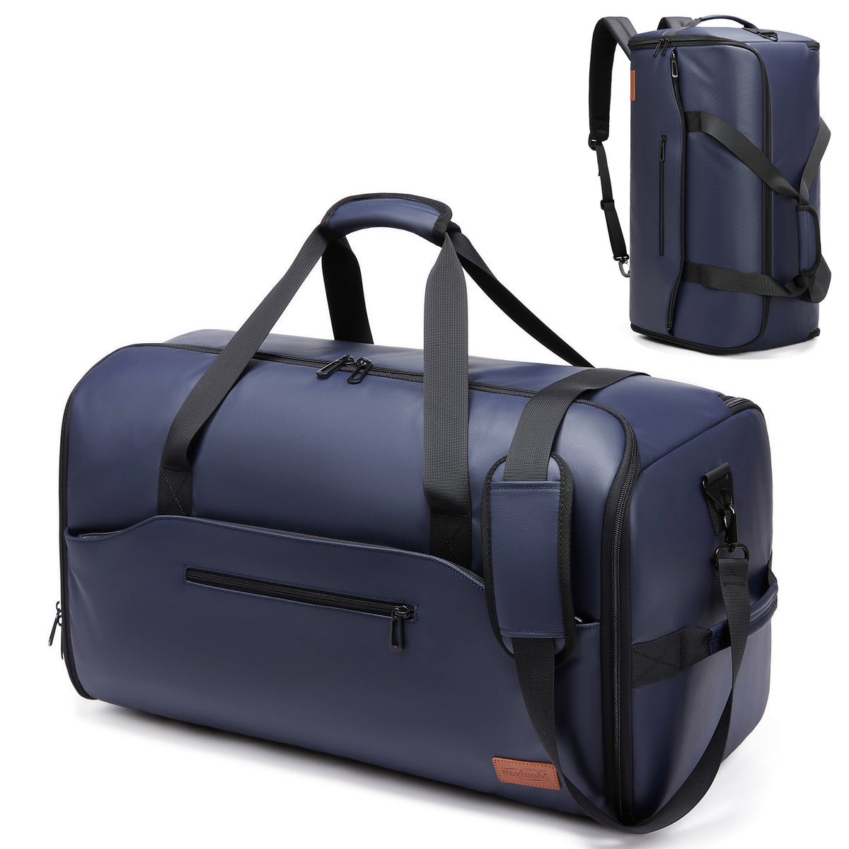 Moulyan Moulyan Garment Duffle Bags for Travel,Moulyan Convertible Carry on Garment Bag with Shoe Compartment,3 in 1 Waterproof Travel Suit Bag with Shoulder Strap for Men Women