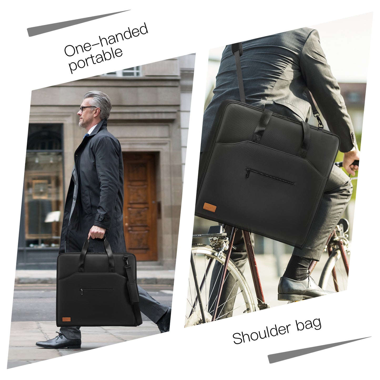 Garment Bags for Travel,Moulyan Carry on Garment Bags for Hanging Clothes Travel,Waterproof Suit Bag with Straps for Men Women Black