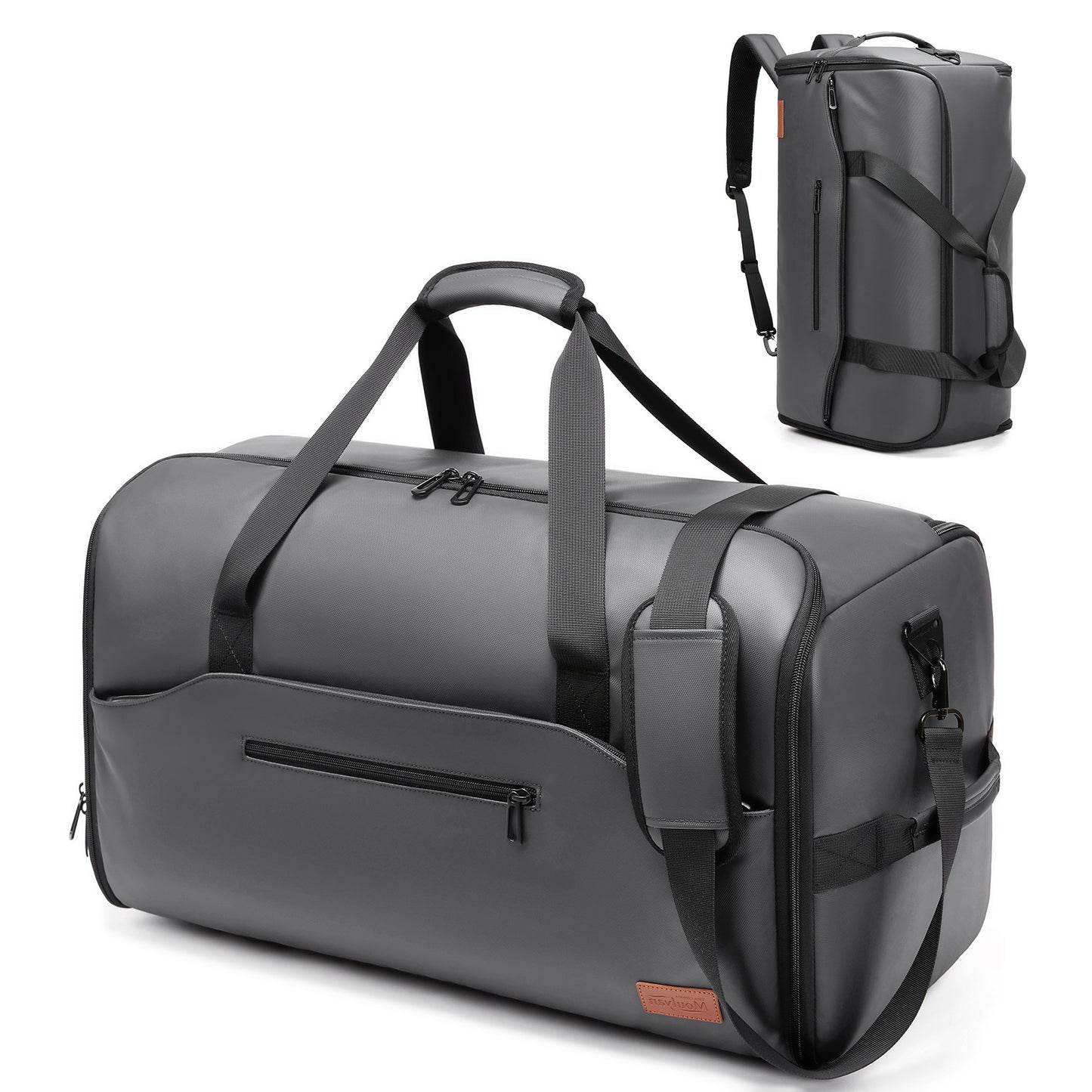 Moulyan Moulyan Garment Duffle Bags for Travel,Moulyan Convertible Carry on Garment Bag with Shoe Compartment,3 in 1 Waterproof Travel Suit Bag with Shoulder Strap for Men Women