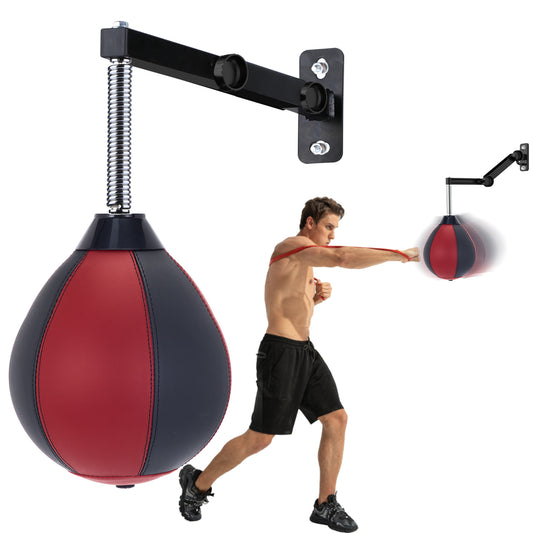 Moulyan Speed Bag for Boxing,Punching Bag Wall Mount Height Adjustable Boxing Reflex Ball Speed Bag for Boxing Boxing for Adults Men&Women Kids