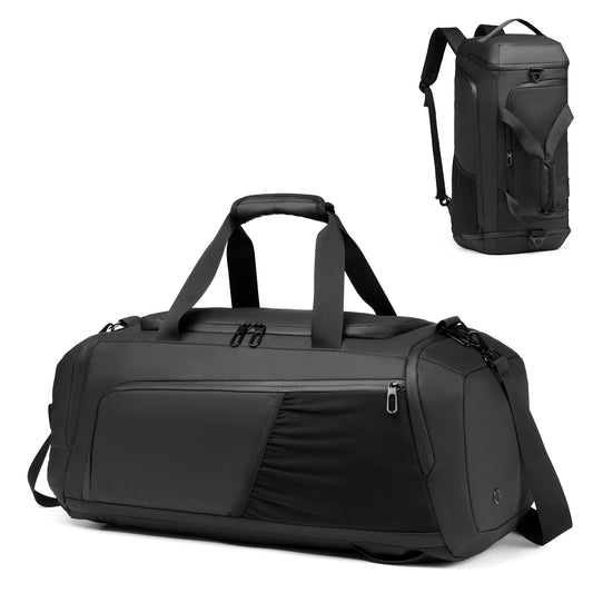 Moulyan Gym Duffle Bag Waterproof Sports Duffel Bags Travel Weekender Bag for Men Women Overnight Bag with Shoes Compartment