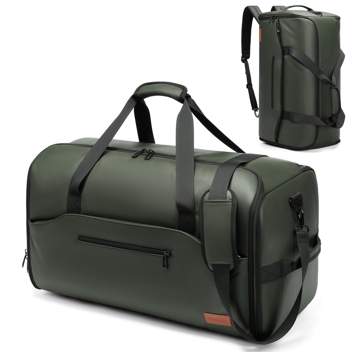 Moulyan Moulyan Garment Duffle Bags for Travel,Moulyan Convertible Carry on Garment Bag with Shoe Compartment,3 in 1 Waterproof Travel Suit Bag with Shoulder Strap for Men Women