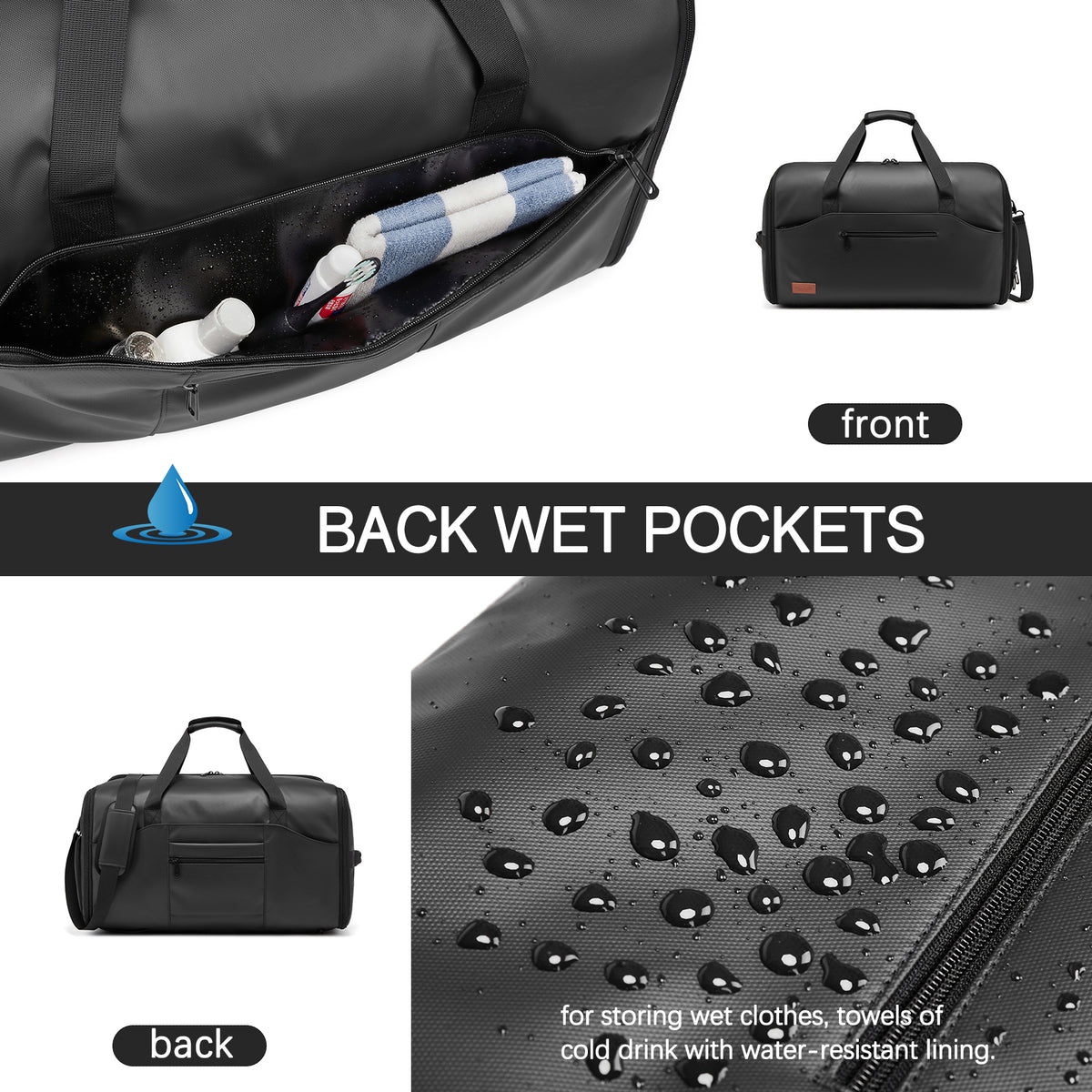 Moulyan Moulyan Garment Duffle Bags for Travel,Moulyan Convertible Carry on Garment Bag with Shoe Compartment,3 in 1 Waterproof Travel Suit Bag with Shoulder Strap for Men Women