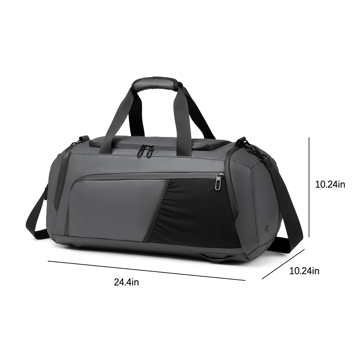 Moulyan Gym Duffle Bag Waterproof Sports Duffel Bags Travel Weekender Bag for Men Women Overnight Bag with Shoes Compartment