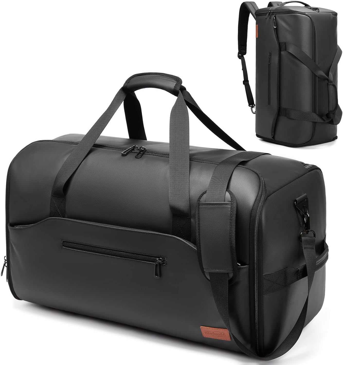 Moulyan Moulyan Garment Duffle Bags for Travel,Moulyan Convertible Carry on Garment Bag with Shoe Compartment,3 in 1 Waterproof Travel Suit Bag with Shoulder Strap for Men Women